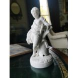 Parian ware figure of a Young Boy.