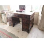 19th. C. mahogany kneehole desk