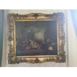 19th. C. gilt framed oil on canvas.