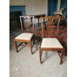 Pair of 19th. C. upholstered chairs