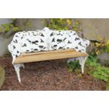 Cast iron garden bench