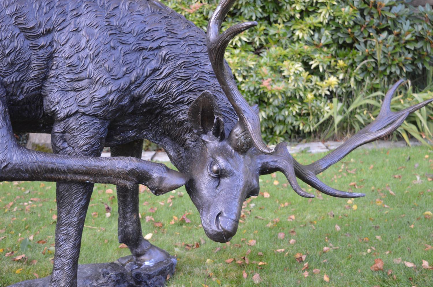 Bronze model of a stag. - Image 2 of 3