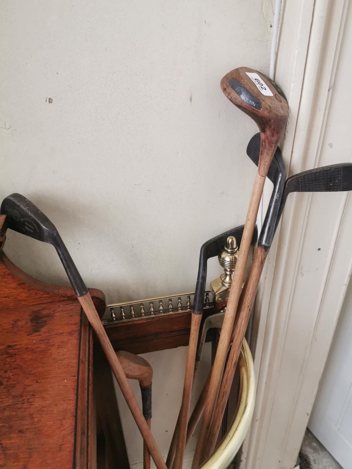 Collection of early 20th. C. golf clubs. - Image 2 of 2