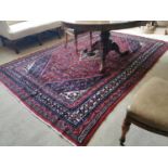 Hand knotted carpet Square.