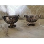 Two English silver miniature trophies