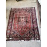 Good quality hand knotted Persian Bijar rug.