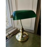 Brass desk lamp