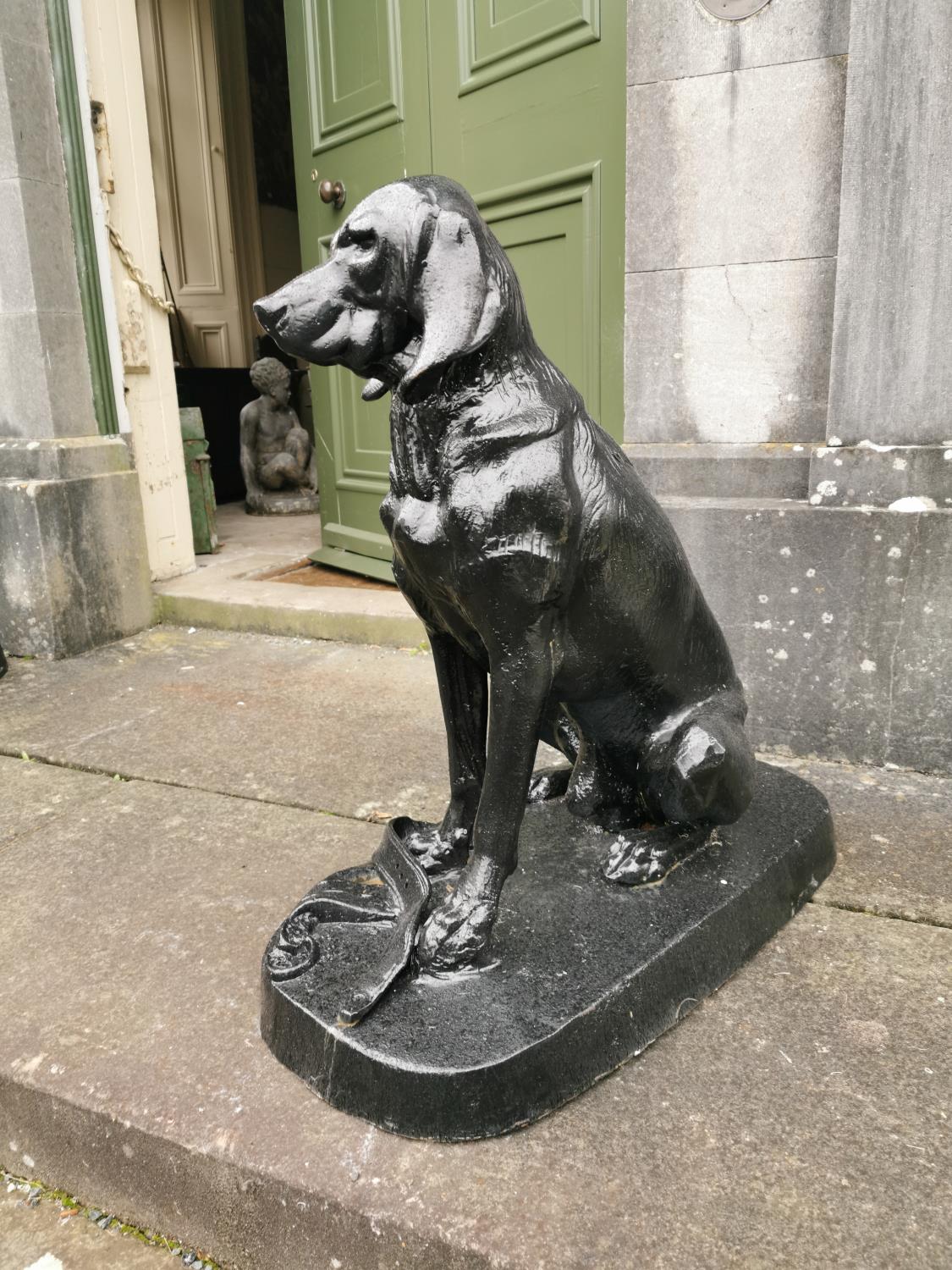 Pair of French cast iron model of Dogs. - Image 5 of 5