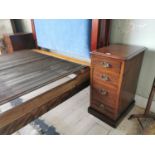 Pair of 19th. C. mahogany bedside lockers