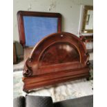 19th. C. flame mahogany Queen size bed