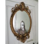 19th. C. giltwood wall mirror