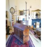 Rare late 19th. C. pitch pine estate tack stand