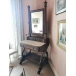 William IV mahogany dressing table,