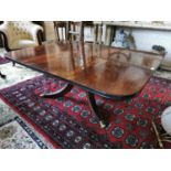 Good quality Georgian flame mahogany coffee table