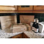 Three cases of wine