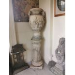 Good quality 19th. C. terracotta urn