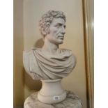 Marble bust of Caesar.