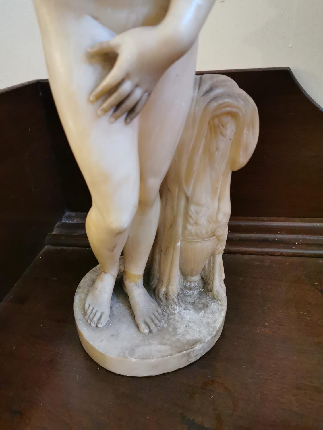 19th. C. carved marble figurine - Venus. - Bild 2 aus 3