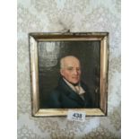 Early 19th. C. Framed oil on board of A Gentleman.