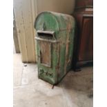 Original P and T cast iron post box.