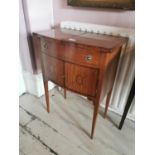 Good quality Edwardian inlaid satinwood work table