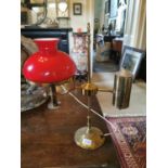 Early 20th C. brass stundents lamp.
