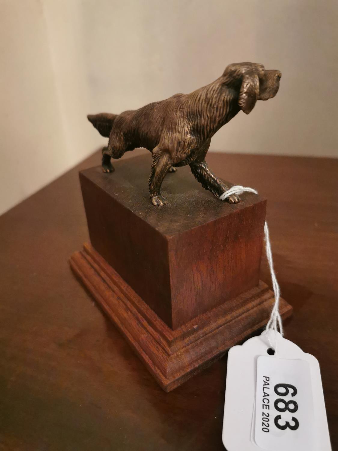 Bronze model of a Springer Spaniel dog - Bild 2 aus 2