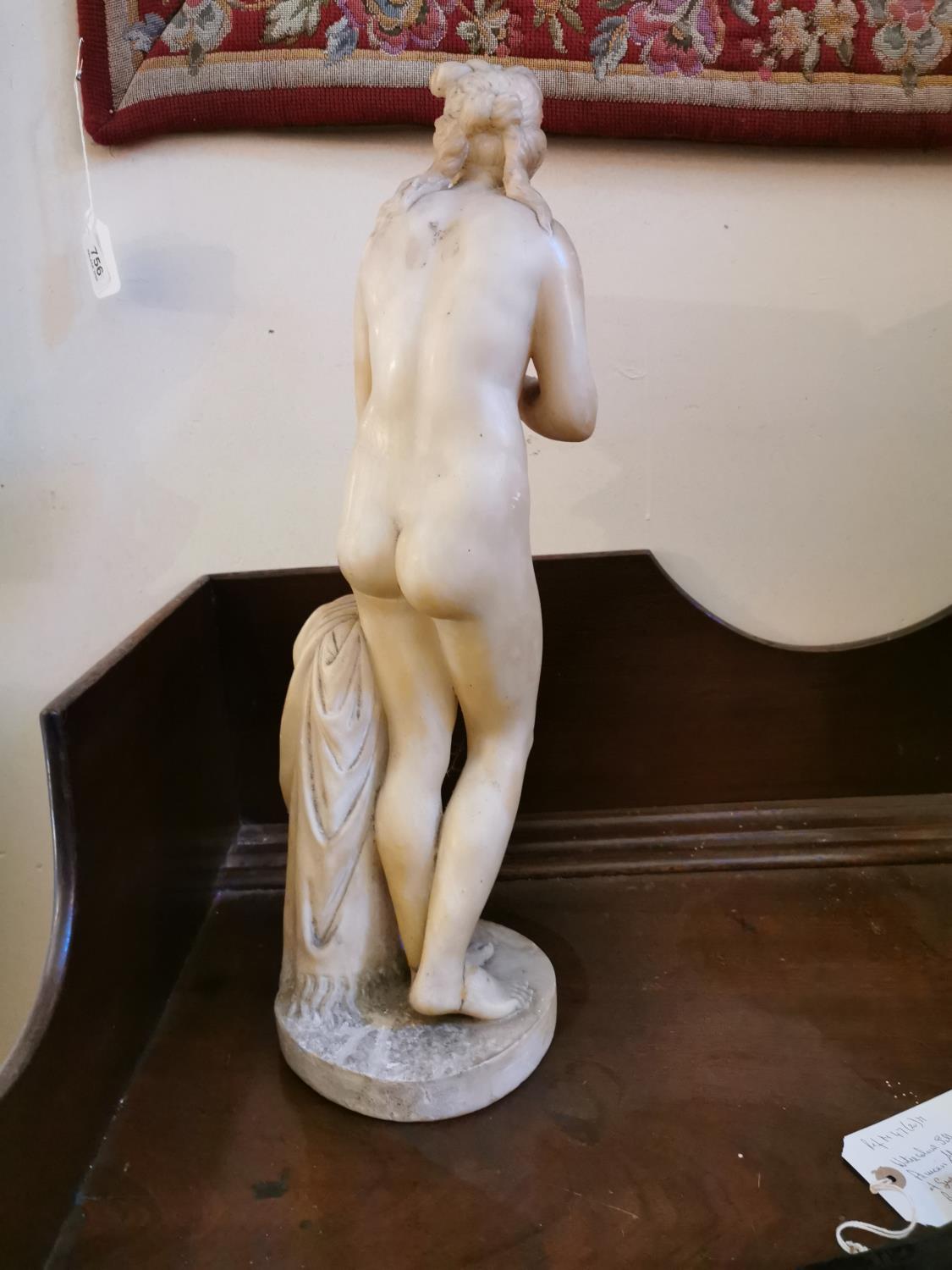 19th. C. carved marble figurine - Venus. - Bild 3 aus 3