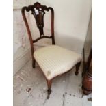 Inlaid mahogany nursing chair