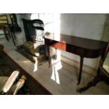 Pair of Georgian mahogany consul tables