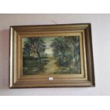 Framed 19th. C. Oil on Canvas