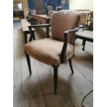 Georgian upholstered mahogany Ladies Chair.