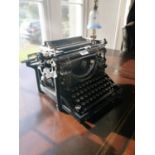 Underwood typewriter.