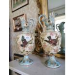 Pair of 19th. C. ceramic