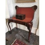 18th. C. mahogany card table