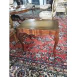 Pair of early 20th. C. mahogany lamp tables