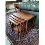 Edwardian mahogany nest of tables.