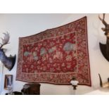 19th. C. tapestry depicting a hunting scene.