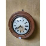 19th. C. circular wall clock