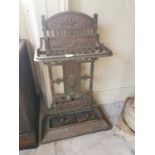 19th. C. cast iron stick stand.