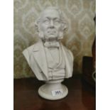 19th C. parian ware bust of a Gentleman.