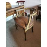 19th. C. mahogany office chair