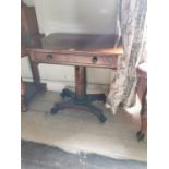 William IV mahogany centre table