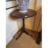 Good quality 19th. C. rosewood wine table