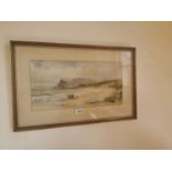 B McGuinness Coastal Scene Watercolour