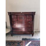 19th. C. mahogany scotch chest