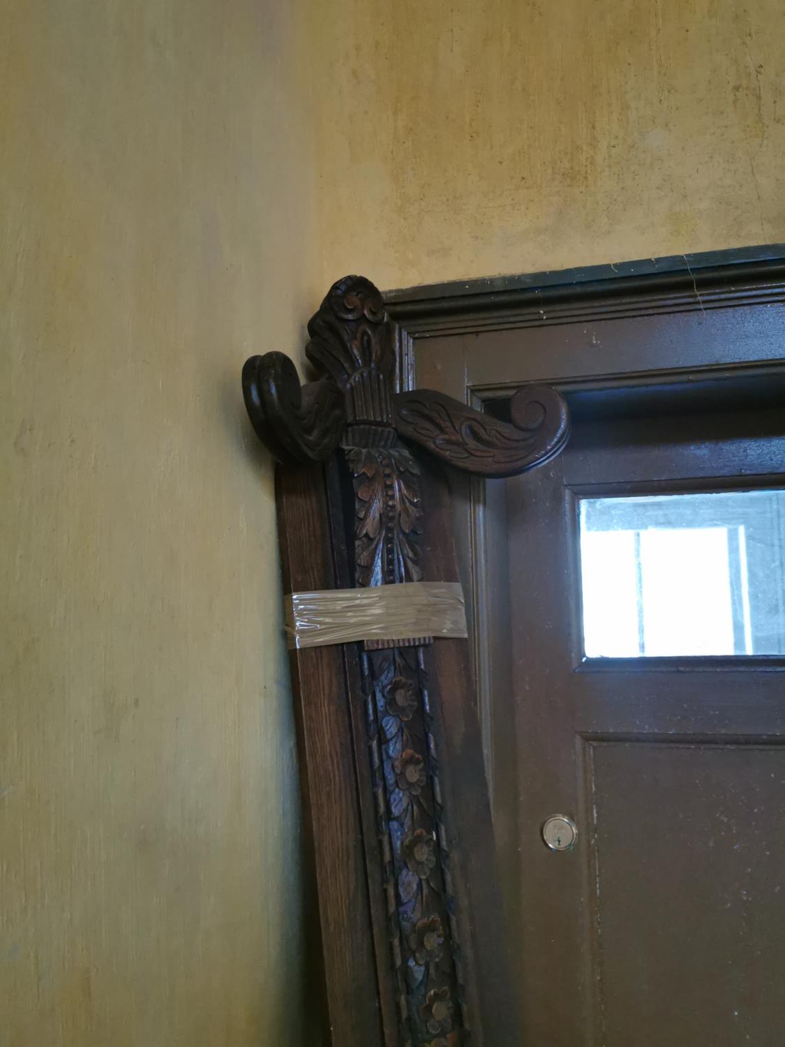 Unusual carved oak coat and stick stand. - Image 3 of 3