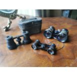 Three pairs of opera glasses