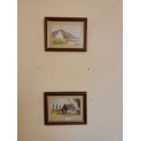 Two framed watercolours of Rural Scenes.