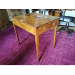 Georgian satinwood writing table